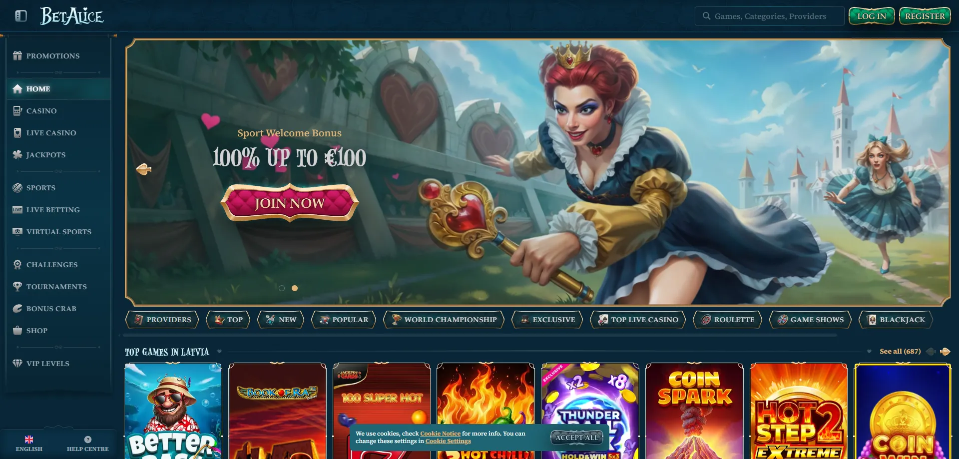 BetAlice aggiornamenti mirror e notifiche — resta connesso al casinò
